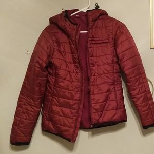 United by Blue maroon puffy jacket